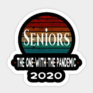 Seniors The One With The Pandemic 2020 Quarantine Gift Sticker